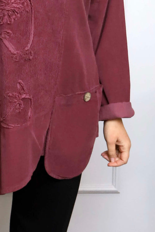 Jessa Needlecord Top Plum - Image 3