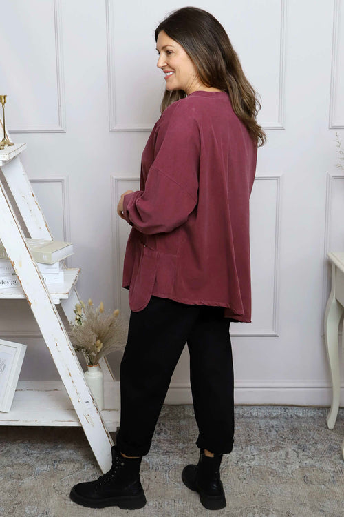 Jessa Needlecord Top Plum - Image 4