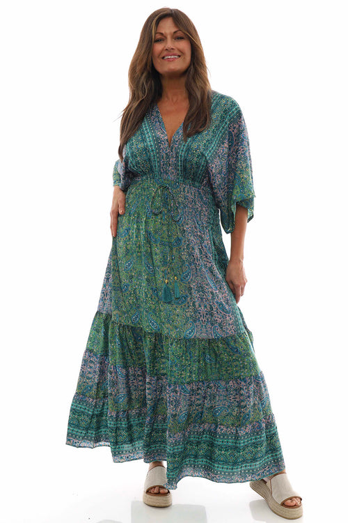 Vivienne Print Dress Green