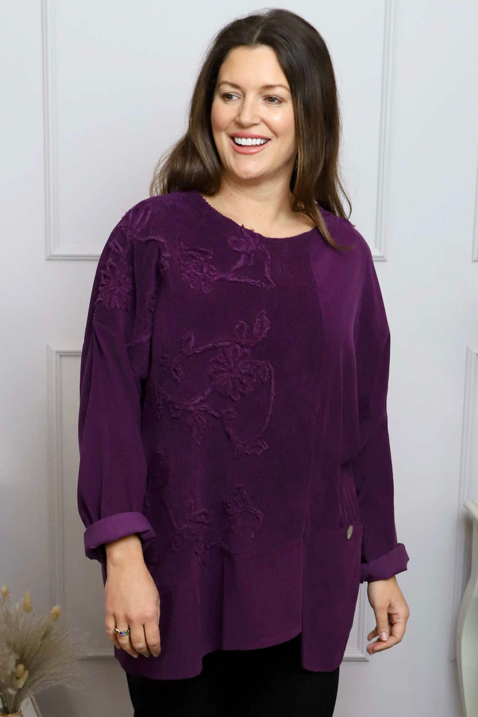 Jessa Needlecord Top Purple