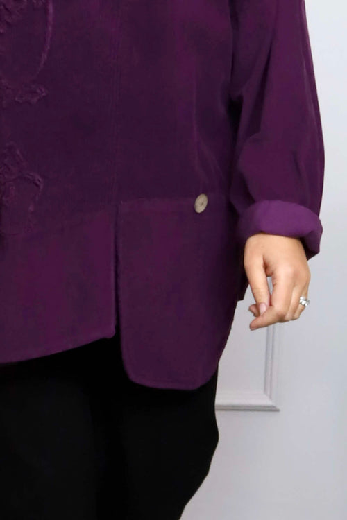 Jessa Needlecord Top Purple - Image 3