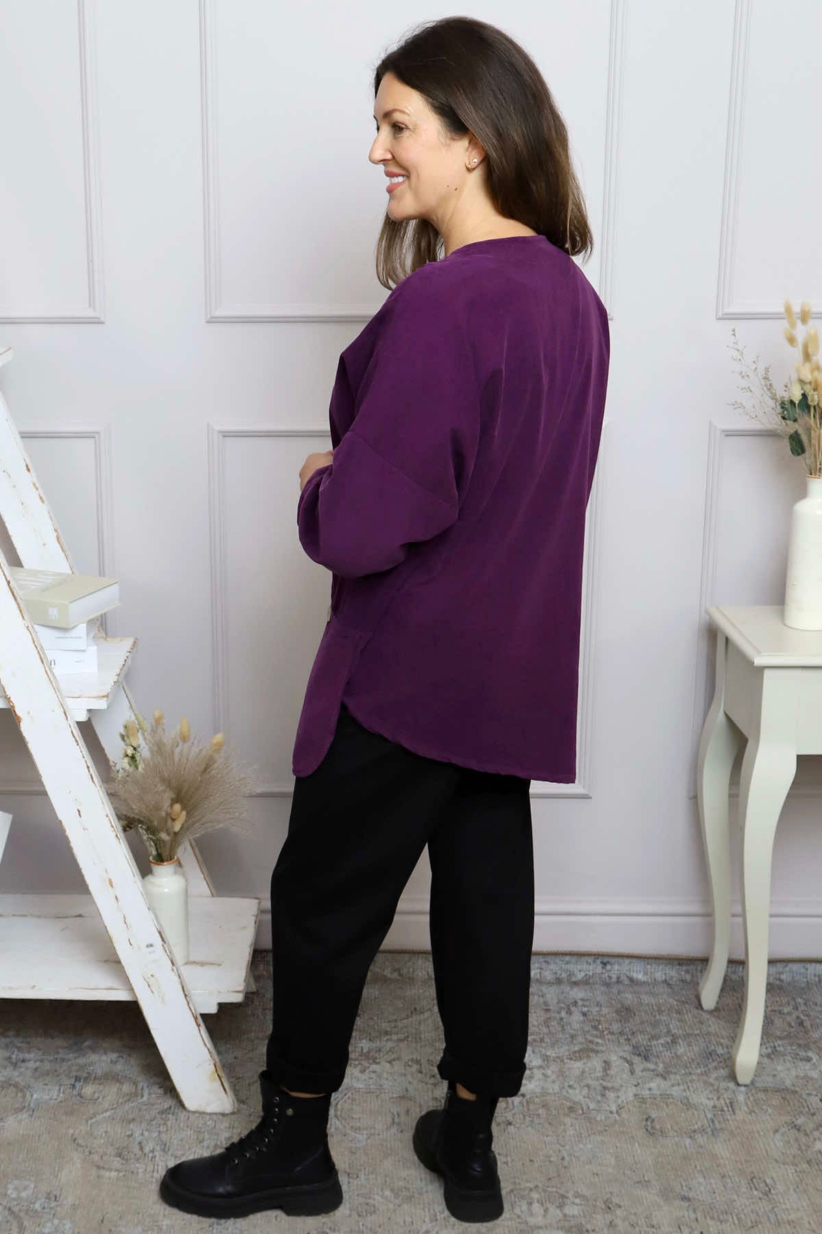Jessa Needlecord Top Purple