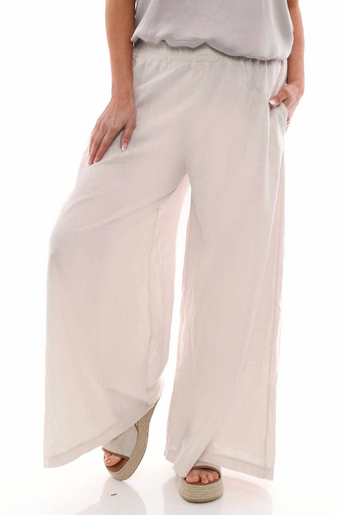 Judith Linen Trousers Stone - Image 4