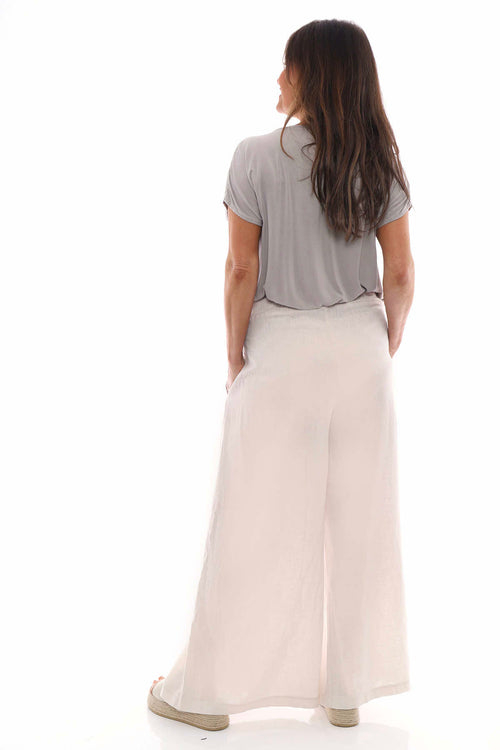 Judith Linen Trousers Stone - Image 7