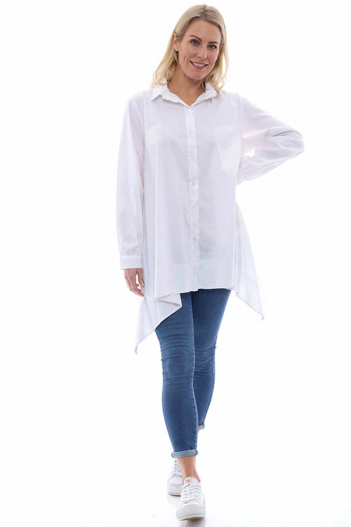 Dariana Cotton Shirt White - Image 1