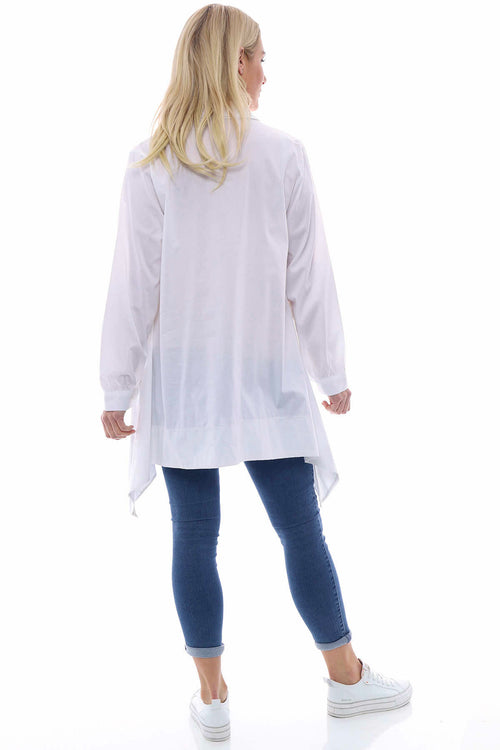 Dariana Cotton Shirt White - Image 4