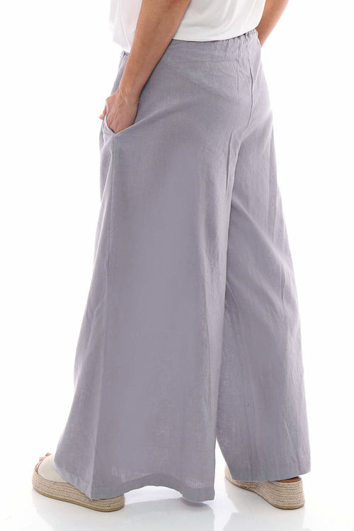 Judith Linen Trousers Grey - Image 7