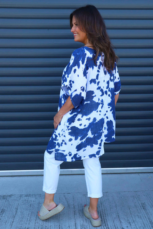 Naima Print Top White - Image 4