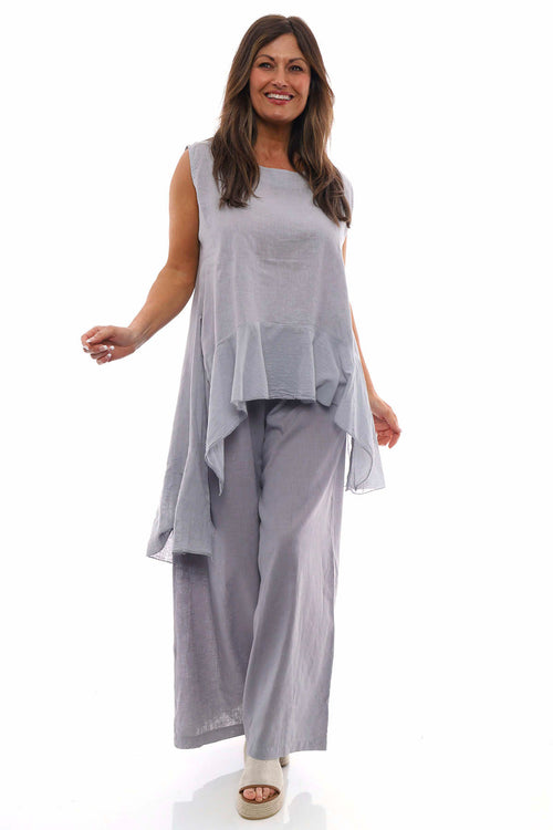 Judith Linen Trousers Grey - Image 8