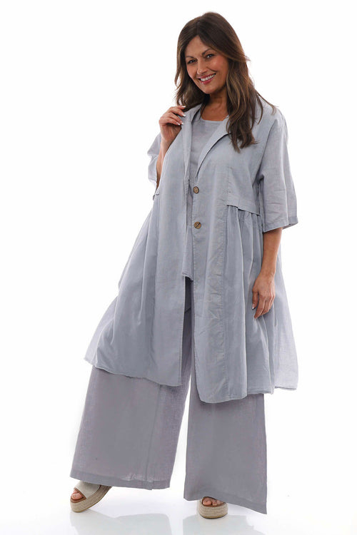 Judith Linen Trousers Grey - Image 2