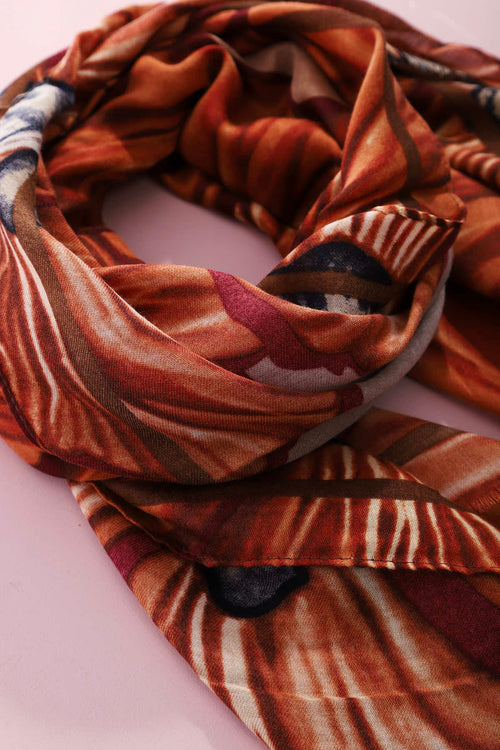 Darcey Scarf Burnt Orange