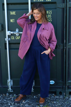 Elspeth Cotton Jacket Grape