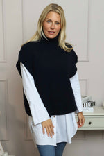Sorelle Roll Neck Knit Top Navy Navy - Sorelle Roll Neck Knit Top Navy