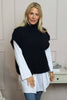 Sorelle Roll Neck Knit Top Navy