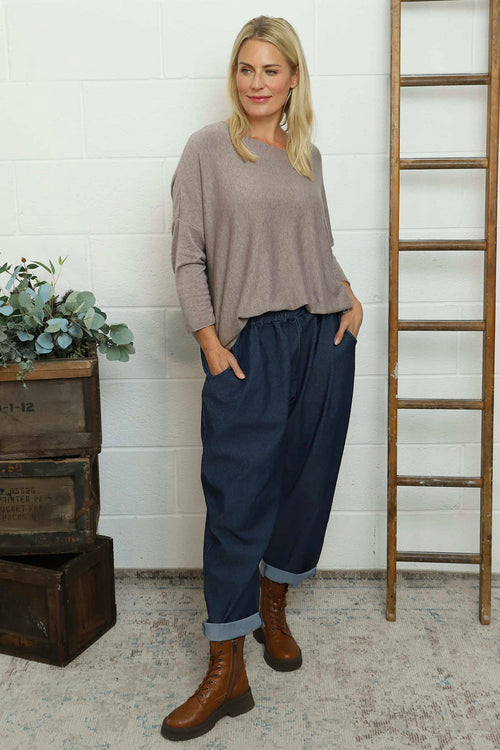 Myleene Denim Trousers Dark Denim