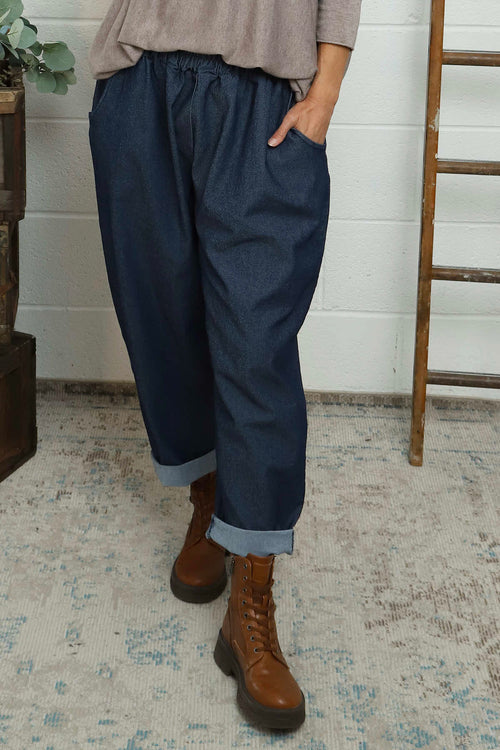 Myleene Denim Trousers Dark Denim - Image 3
