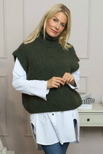 Sorelle Roll Neck Knit Top Khaki Khaki - Sorelle Roll Neck Knit Top Khaki