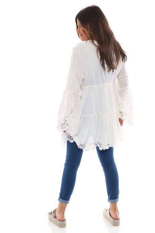 Laylah Lace Tunic White - Image 6