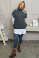 Sorelle Roll Neck Knit Top Mid Grey Mid Grey - Sorelle Roll Neck Knit Top Mid Grey