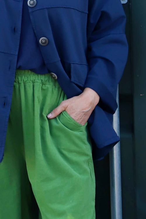 Maddie Needlecord Trousers Green - Image 3