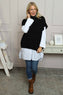 Sorelle Roll Neck Knit Top Black