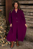 Meryl Long Needlecord Jacket Burgundy