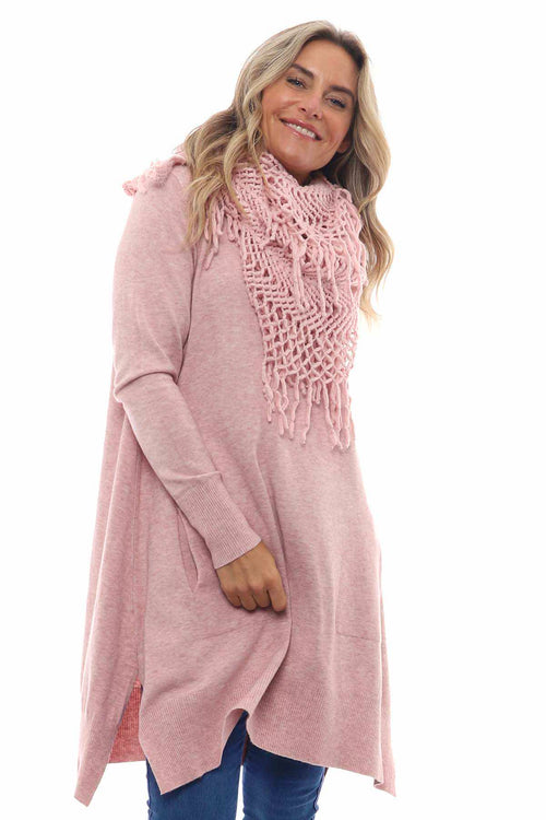 Skewsby Scarf Tunic Pink