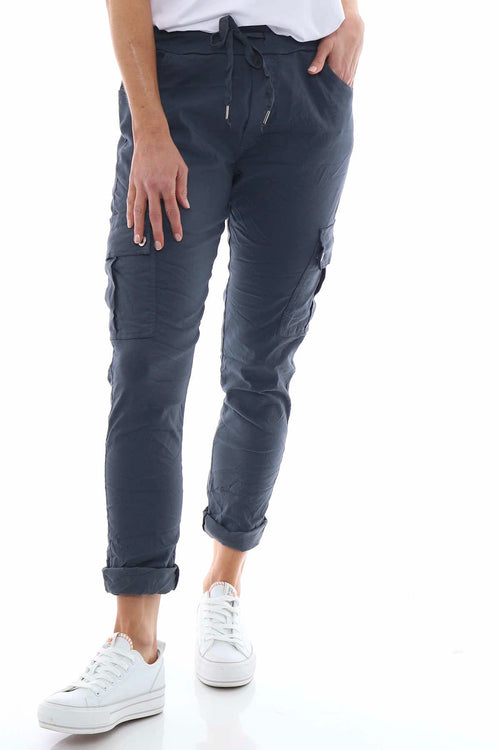 Jelani Cargo Pants Charcoal - Image 2