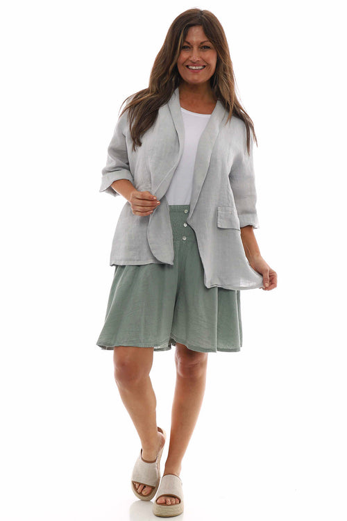 Becklyn Linen Jacket Grey - Image 2