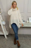 Layana Polo Neck Knitted Jumper Stone