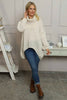 Layana Polo Neck Knitted Jumper Stone