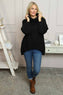 Layana Polo Neck Knitted Jumper Black
