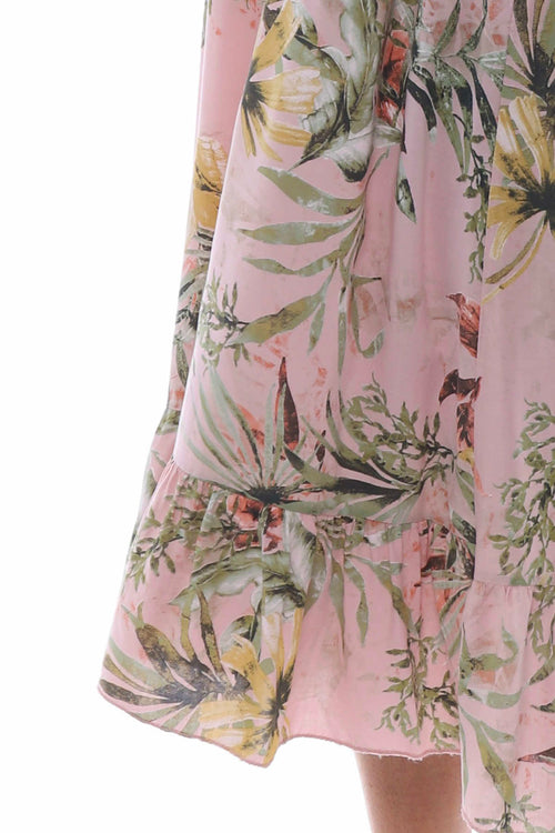 Ellery Botanical Print Dress Pink - Image 3