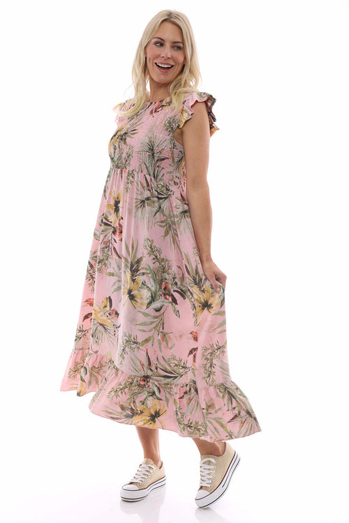 Ellery Botanical Print Dress Pink - Image 1