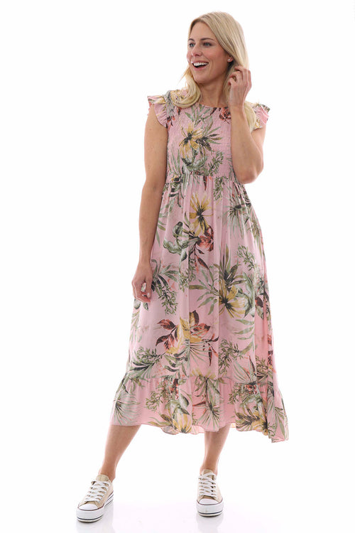 Ellery Botanical Print Dress Pink - Image 4