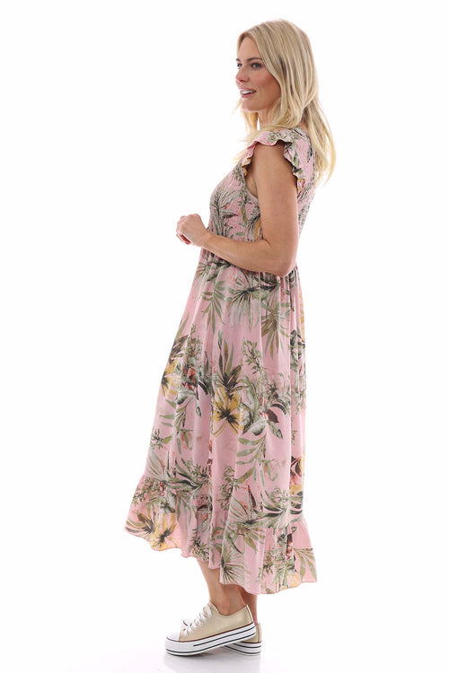 Ellery Botanical Print Dress Pink - Image 5