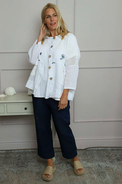 Orlanda Linen Jacket White