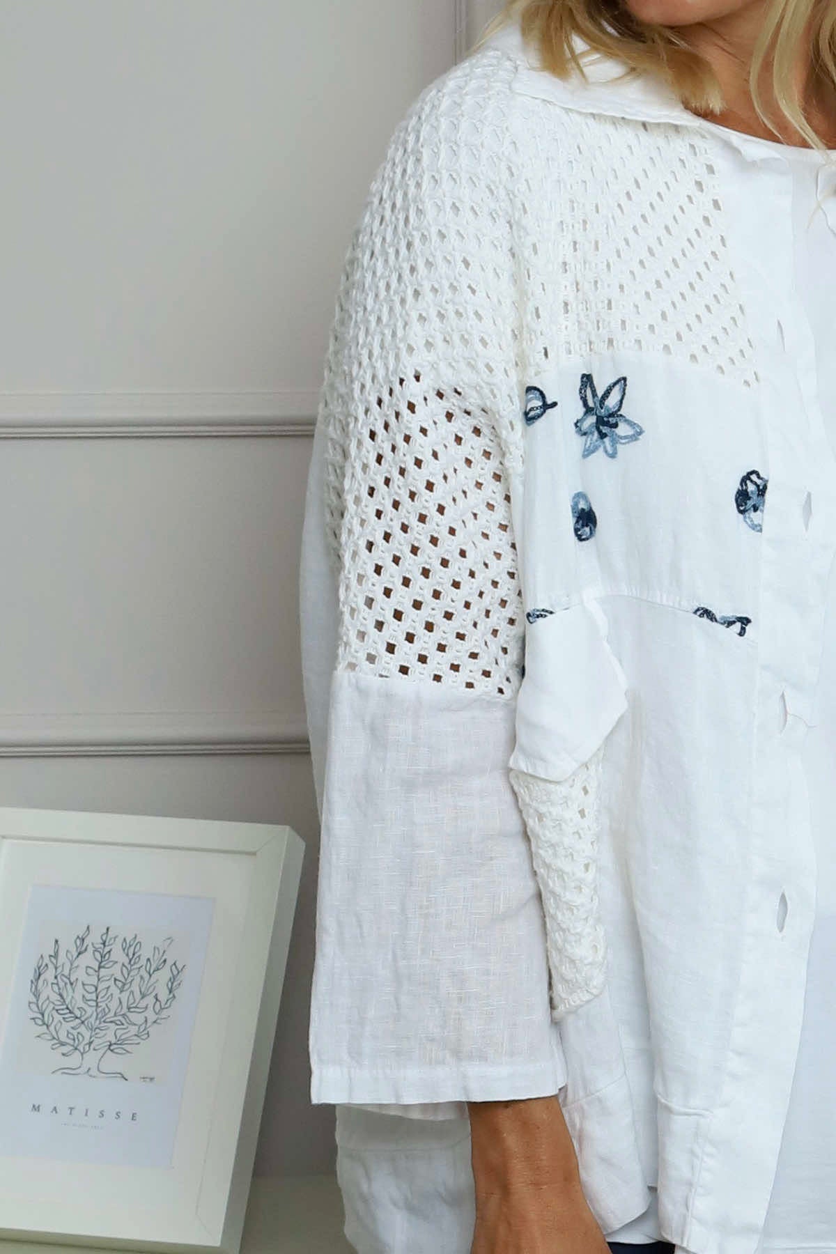 Orlanda Linen Jacket White