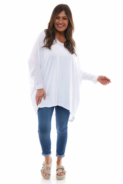Slouch Jersey Top White - Image 1