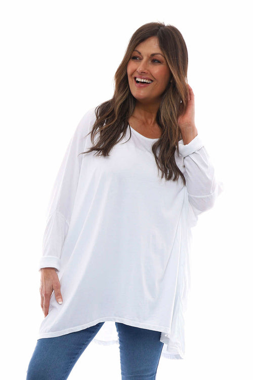 Slouch Jersey Top White - Image 3