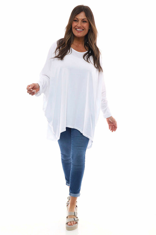 Slouch Jersey Top White - Image 2