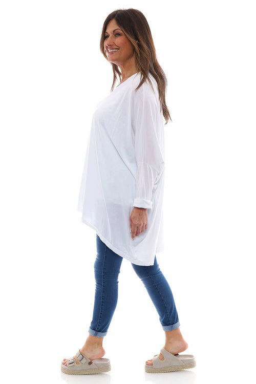Slouch Jersey Top White - Image 4