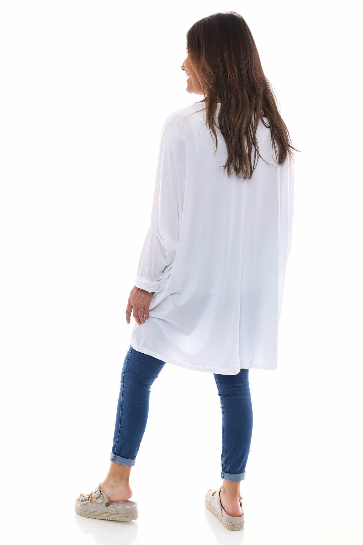 Slouch Jersey Top White