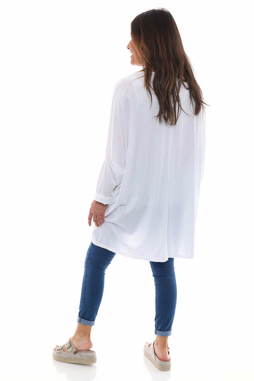 Slouch Jersey Top White - Image 6