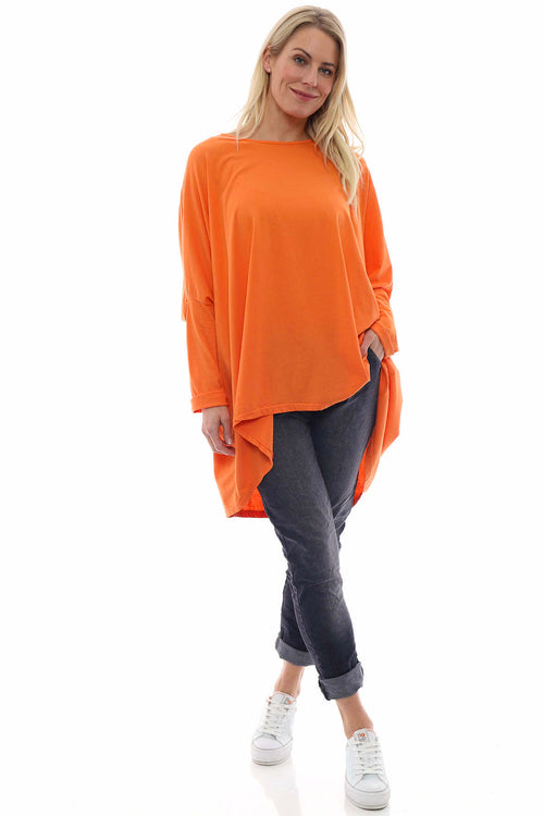 Slouch Jersey Top Orange - Image 2