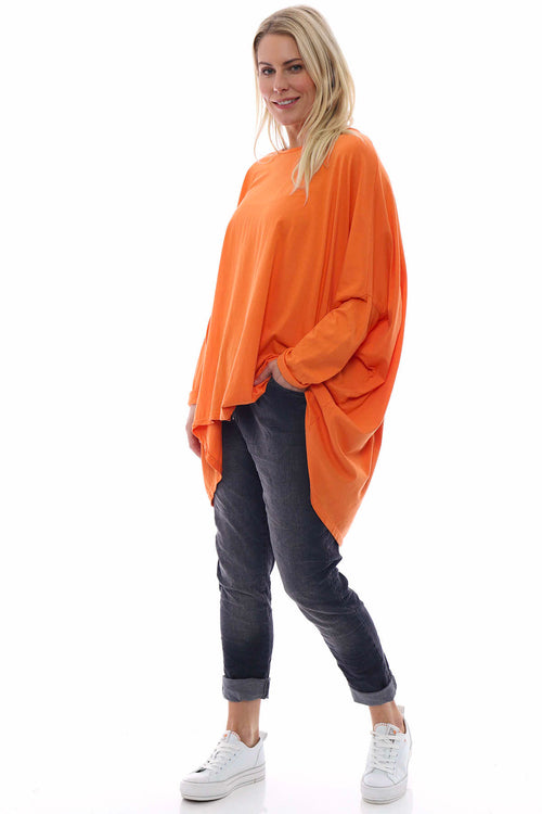 Slouch Jersey Top Orange - Image 6