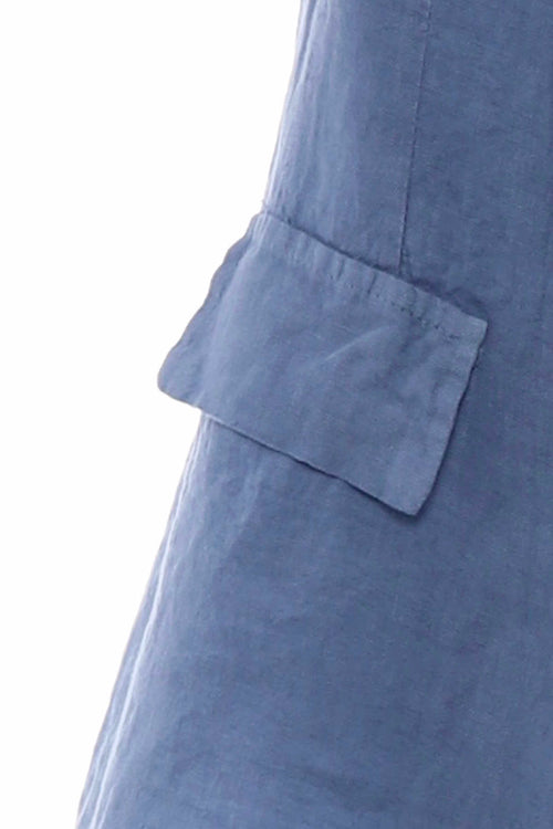 Becklyn Linen Jacket Blue - Image 6