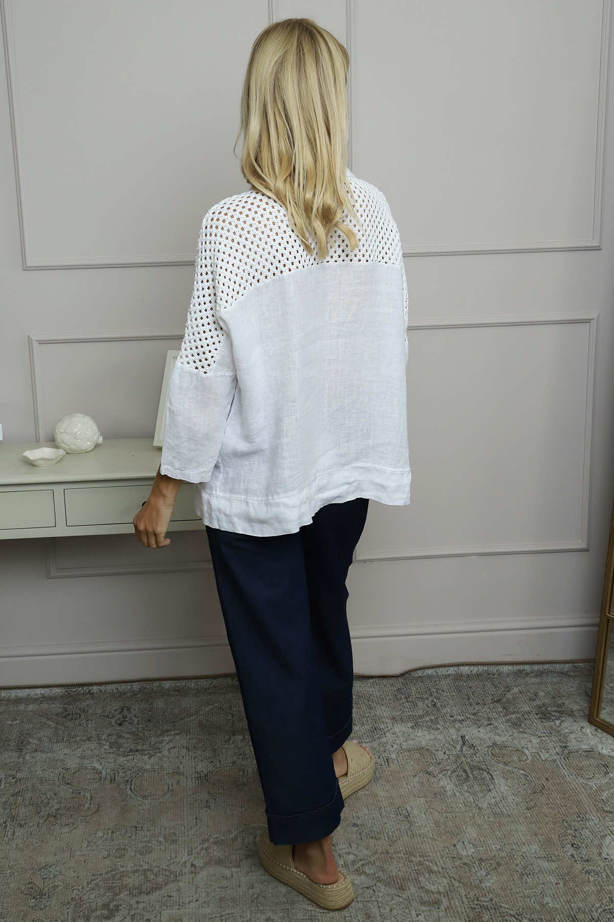 Orlanda Linen Jacket White