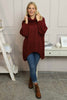 Layana Polo Neck Knitted Jumper Wine
