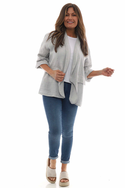 Becklyn Linen Jacket Grey - Image 1